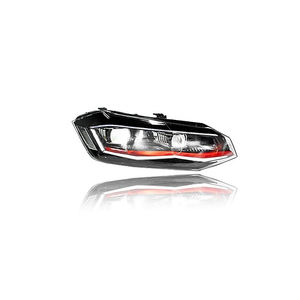 Faro a LED per <span class=keywords><strong>Volkswagen</strong></span> <span class=keywords><strong>POLO</strong></span> 6 2019 2020 <span class=keywords><strong>2021</strong></span>, Lampada Frontale di Aggiornamento per VW <span class=keywords><strong>Polo</strong></span> TSI Versione GTI MK6, Fanale Anteriore per Auto - Product Image 4