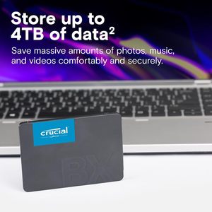 Unidad de Estado Sólido Interna <span class=keywords><strong>Crucial</strong></span> <span class=keywords><strong>BX500</strong></span> de 1 TB y 2,5 Pulgadas, SATA, Caché de 256 MB, CT1000BX500SSD1, Negra - Product Image 5