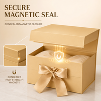Boîte cadeau en carton, boîte de luxe avec ruban interchangeable et fermeture magnétique, ensemble de grandes boîtes cadeaux pliables