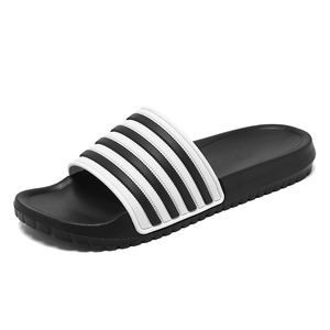 White Striped EVA <b>Slides</b> Open Toe Anti-Slip Summer Sporty Sandals - Product Image 6