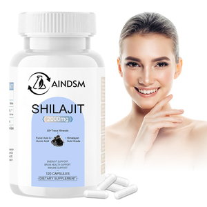 แคปซูล shilajit ส่งตรงจากโรงงานแคปซูล shilajit สีทองมอสจากทะเล Ashwagandha เสริมสร้างภูมิคุ้มกันสำหรับผู้ใหญ่ - Product Image 1