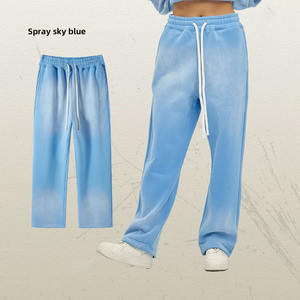 Pantalon de jogging personnalisé poids lourd délavé à l'acide pantalon de survêtement en polaire française logo pantalon de survêtement sport en coton pantalon de jogging pantalon de lavage vintage pour hommes - Product Image 3