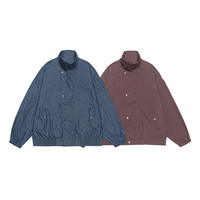 Blouson Bomber Coupe Ample pour Hommes Forts et Corpulents, Coupe-Vent Léger en Coton, Col Montant, Fermeture Éclair, Tailles 7XL 8XL 9XL 10XL