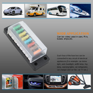 Bloc de fusibles à lame 8 voies pour entrées et sorties, support de fusibles pour fusibles ATC/ATS/287/257 pour automobile, camion, bateau, marine, camping-car - Product Image 5