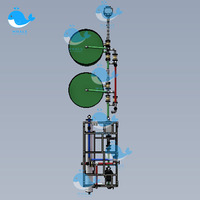 Machine de purification d'eau minérale par osmose inverse 220V équipement de traitement d'eau pure avec pompe et PLC pour usine de stockage d'eau