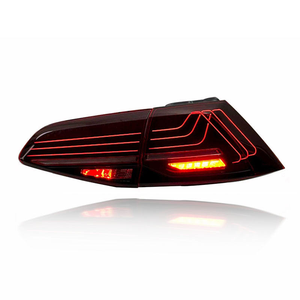 Système d'éclairage automobile pour <span class=keywords><strong>Golf</strong></span> 7 Feux arrière 2018-2020 Mise à niveau vers le nouveau style CSL Feux arrière LED complets Feux de frein - Product Image 6