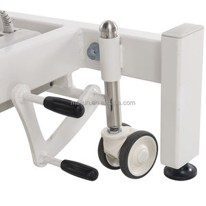 Meja <span class=keywords><strong>Chiropractic</strong></span> elektrik profesional, untuk terapi fisik lipat dua meja pijat dengan pelindung - Product Image 6