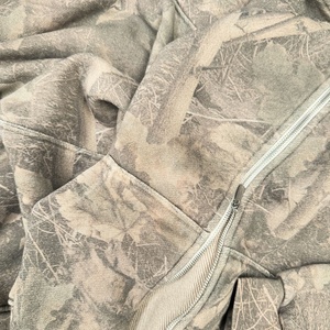 Sudadera con Capucha Personalizada de Punto, Forrada, Cuadrada, de Poliéster y Algodón, con Estampado DTG, Gruesa, de Camuflaje Real Tree para Caza, para Hombre - Product Image 4
