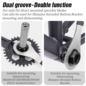 Herramienta de Extracción e Instalación de Plato de Bicicleta LEBYCLE, Herramienta de Montaje Directo para <span class=keywords><strong>Shimano</strong></span> M6100 M7100 <span class=keywords><strong>M8100</strong></span> M9100 - Product Image 5