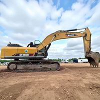 Excavatrice sur chenilles SANY SY485H d'occasion de qualité minière |   Excavatrice lourde de 48,5 tonnes avec moteur Isuzu 6WG1 pour le chargement de roches dures