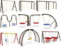Équipement de terrain de jeux combiné personnalisé pour parcs d'attractions, composants en tuyaux galvanisés, câbles marins et plastiques, extérieur, 500 kg