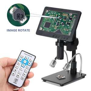 Imagen Real Pantalla de 7 pulgadas USB y WIFI 150X Lente de montura C Cámara de microscopio <span class=keywords><strong>digital</strong></span> de 26MP con sensor IMX Microscopio electrónico - Product Image 2