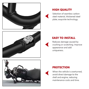 2024 pour <span class=keywords><strong>Triumph</strong></span> Speed 400 brouilleur 400X systèmes de carrosserie de moto Crash Bar moteur garde cadre protecteur pare-chocs Kit pour - Product Image 4