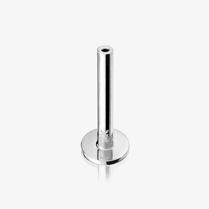 Lotus 16G 18G 20G 5mm 6mm 8mm Tige de remplacement sans filetage en or massif 14 carats avec système push-pin à dos plat pour piercing hélix/conch/tragus/nez/labret - Product Image 3
