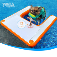 Offre Spéciale haute qualité grande rampe d'eau de piscine gonflable pour chien et planche de chiot pour chiens produit de sport et de divertissement