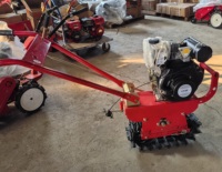 Motoculteur diesel monocylindre refroidi par air 173F/7HP avec chenilles, machine agricole pour ferme et jardin, mini-motoculteur + charrue à lames basculantes
