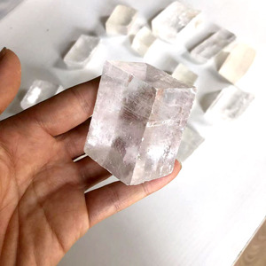 Wholesale Natural Crystal Raw Iceland Spar <b>Cube</b> White Calcite Rough Quartz - Product Image 5