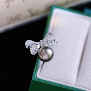 DIY <b>Silver</b> Jewelry Holder with S925 <b>Silver</b> Ring Butterfly Ring 8-10mm Round <b>Beads</b> Sizes 6mm and 12mm Accessory Accessories - Product Image 3