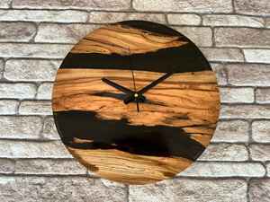 Elegant Resin Crafts Resin And Wooden <b>Wall</b> <b>Clock</b> Perfect For Living Room <b>Bedroom</b> Office And Study Adding Style And Function - Product Image 3