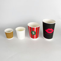 Tasses à café en papier écologiques personnalisées durables 6Oz 8Oz 10Oz jetables pour l'eau alimentaire café tasse à paroi unique