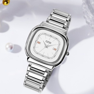 Exquisite women's watch <b>waterproof</b> quartz square dial niche high-end stainless steel women's <b>wristwatch</b> - Product Image 1