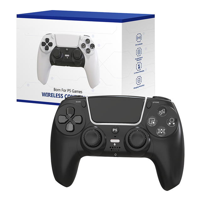 Hot Sale Handheld Joysticks & Game Double Sense 3.5mm Audio Jack Wireless Joysticks Game White Black Controller for PS5 PC