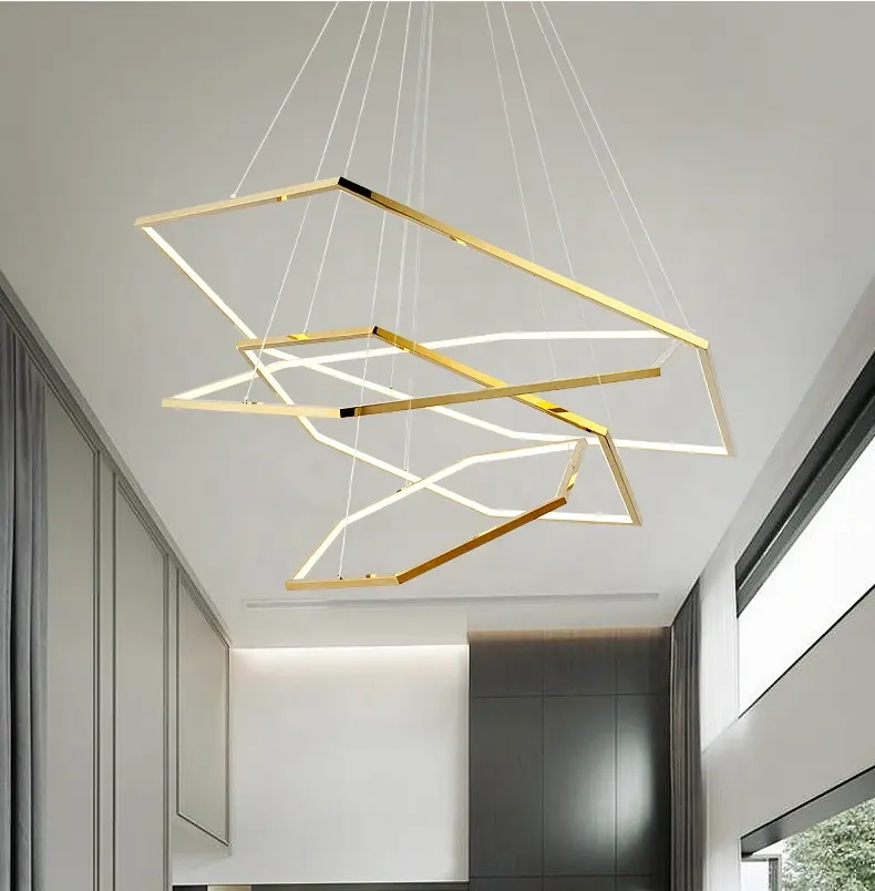 Новый дизайн, современный светодиодный подвесной светильник неправильной формы, алюминиевый подвесной светильник для Америки ETL89140
