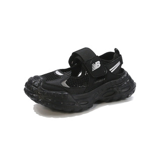 Chaussures Polyvalentes d'Été Décontractées de Plage pour Garçons Adolescents 8-12 Ans <span class=keywords><strong>Sandales</strong></span> Respirantes en Maille Simple Couche Style Extérieur - Product Image 1