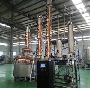 400 L directement feu chauffage <span class=keywords><strong>chinois</strong></span> <span class=keywords><strong>Baijiu</strong></span> distillé équipement cuivre colonne inoxydable Pot Vodka traitement <span class=keywords><strong>alcool</strong></span> distillateur - Product Image 2