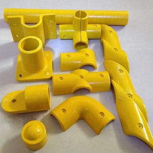 ข้อต่อท่อไฟเบอร์กลาส FRP แบบข้อศอก 90 องศา สำหรับรั้ว GFRP - Product Image 3