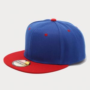 Gorra Snapback de Dos Tonos con Logotipo Personalizado al por Mayor, Gorra Trucker Lisa en Stock, Gorras de Béisbol Hip Hop con Visera Plana - Product Image 4