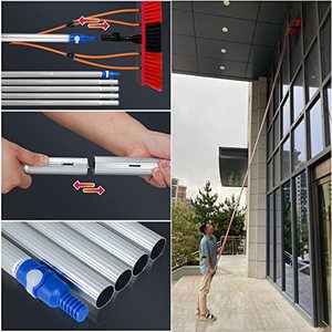 Wholesale 26 Ft Adjustable Solar Panel Cleaning Brush Water Fed Pole Cleaning Kit Outdoor <b>Window</b> Washing Equipment System - Product Image 4