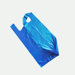 Bolsas de Compras de Plástico PE Biodegradables Azules Personalizadas, de Alta Calidad, Precio de Fábrica, Venta al Por Mayor - Product Image 3
