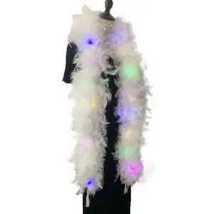 Variety Of Soft And Fluffy Wholesale led feather boa 