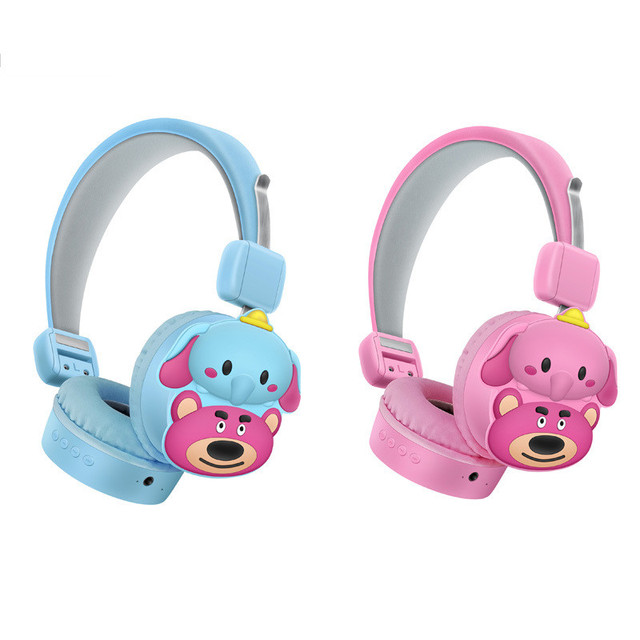AH-807Y Cute Cartoon Dog Wireless Headphones for Kids