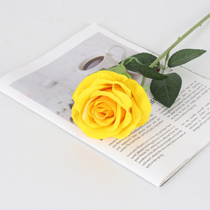 Hoa Hồng Nhân Tạo Hoa Lụa Tăng Với Thân Cây Dài Thực Tế Thân Cây Màu Đỏ Hoa Hồng Valentine Của Ngày Quà Tặng Đám Cưới Trang Trí Nội Thất - Product Image 6