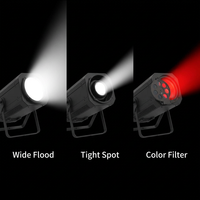 Projecteur LED DMX512 1200W, étanche IP65, avec IRIS, Gobo et filtre de couleur pour théâtre, concert et événements extérieurs