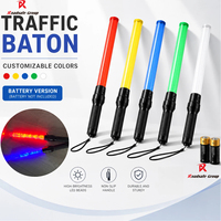 Bâton lumineux LED de signalisation routière d'urgence à piles, 36cm, 45cm, 54cm, couleur personnalisable, pour la sécurité routière et l'avertissement automobile