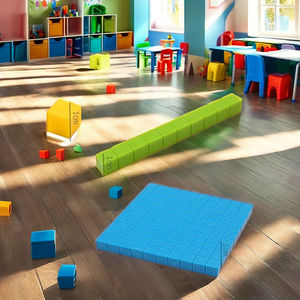 Ensemble de dix blocs de <span class=keywords><strong>base</strong></span> pour étudiants, jouets éducatifs mathématiques en plastique pour enfants - Product Image 5