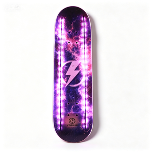 แผ่นสเก็ตบอร์ดลายกาแล็กซี่พร้อมไฟ LED ตกแต่งแบบกำหนดเองได้ - Product Image 1