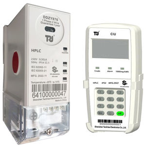 Medidor de Energía Prepago Senegal Split CIU/<span class=keywords><strong>UIU</strong></span> 5(30)A kWh STS Monofásico, Orientación Inferior, Montaje en Riel DIN, Medidor de Energía Prepago HPLC - Product Image 1