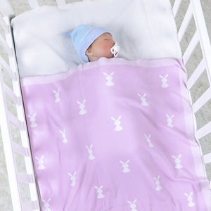 Mimixiong nouveaux produits couverture d'emmaillotage tricotée pour bébé en coton couverture de réception légère pour bébé couverture de sécurité en coton respirant pour bébé - Product Image 4