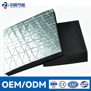 แผ่นฉนวนกันความร้อนโฟมยาง NBR PVC หุ้มด้วยอลูมิเนียมฟอยล์ ทนไฟระดับ 1 สำหรับระบบท่อ HVAC - Product Image 1