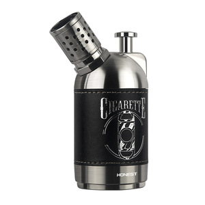 Encendedor de cigarros de gas butano de cuatro llamas honesto encendedor de mesa con taladro de cigarro - Product Image 6