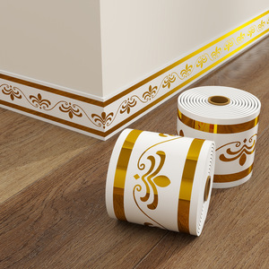 <strong>Wallpaper</strong> Waist Skirting Line Roll Geometric Embossed Modern Self-Adhesive Waterproof Kickstand <strong>Wallpaper</strong> Heat <strong>Insulation</strong> - Product Image 4