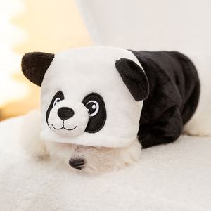 Lindo Panda mascota mono con capucha invierno cálido ropa para mascotas para perros y gatos abrigo chaqueta cachorro pijamas divertidos disfraces para perros - Product Image 2