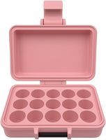 Boîte de rangement pour flacons de soins cosmétiques à 15 compartiments avec options de couleur de logo personnalisé, étui en plastique PETG, capacité de 3 ml, impression UV
