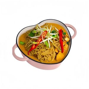 <span class=keywords><strong>Cocotte</strong></span> <span class=keywords><strong>en</strong></span> <span class=keywords><strong>fonte</strong></span> émaillée <span class=keywords><strong>en</strong></span> forme de cœur avec couvercle et doubles poignées pour mijoter, braiser et cuire au gaz ou sur cuisinières vitrocéramiques - Product Image 6