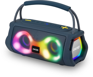 ลำโพงซับวูฟเฟอร์พกพา OKOP812 พร้อมไฟ RGB กำลังสูง แบตเตอรี่ใช้งานได้นานพิเศษ เหมาะสำหรับใช้งานกลางแจ้ง - Product Image 6