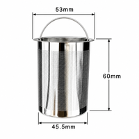 Filtre à café réutilisable en acier inoxydable 304, panier filtrant portable étanche en métal, infuseur à thé à mailles fines avec poignée, plusieurs tailles, Hebei